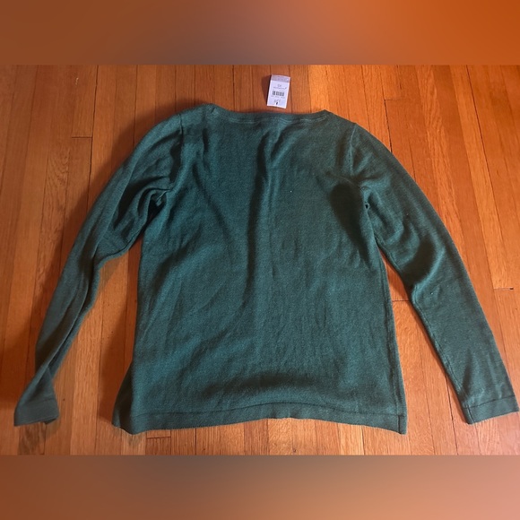 J. Jill Evergreen Dandelion Pullover Cotton Sweater, Size XS, NWT - Picture 7 of 7